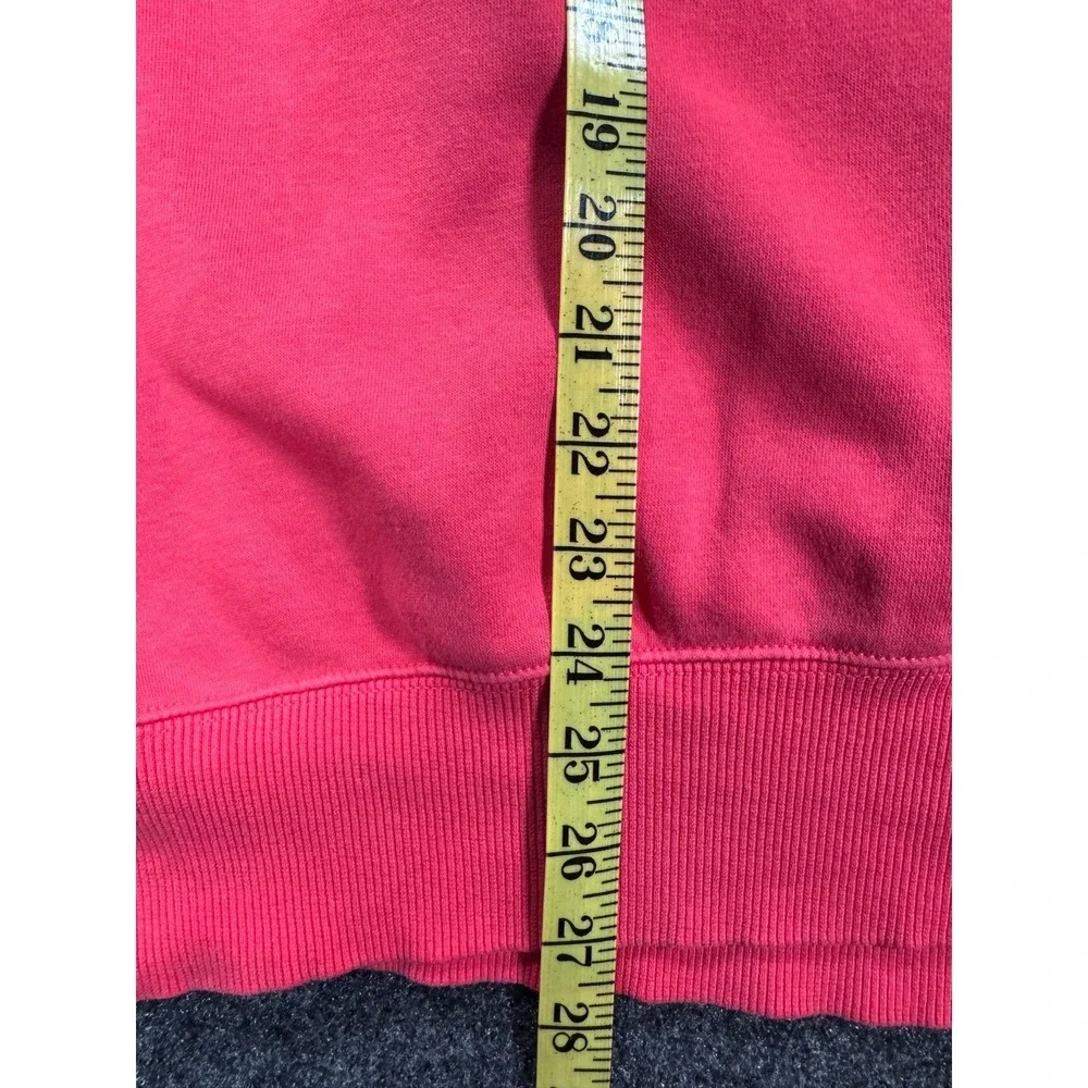 Nike Swoosh Center Check Crewneck Sweatshirt Coral Pink Large